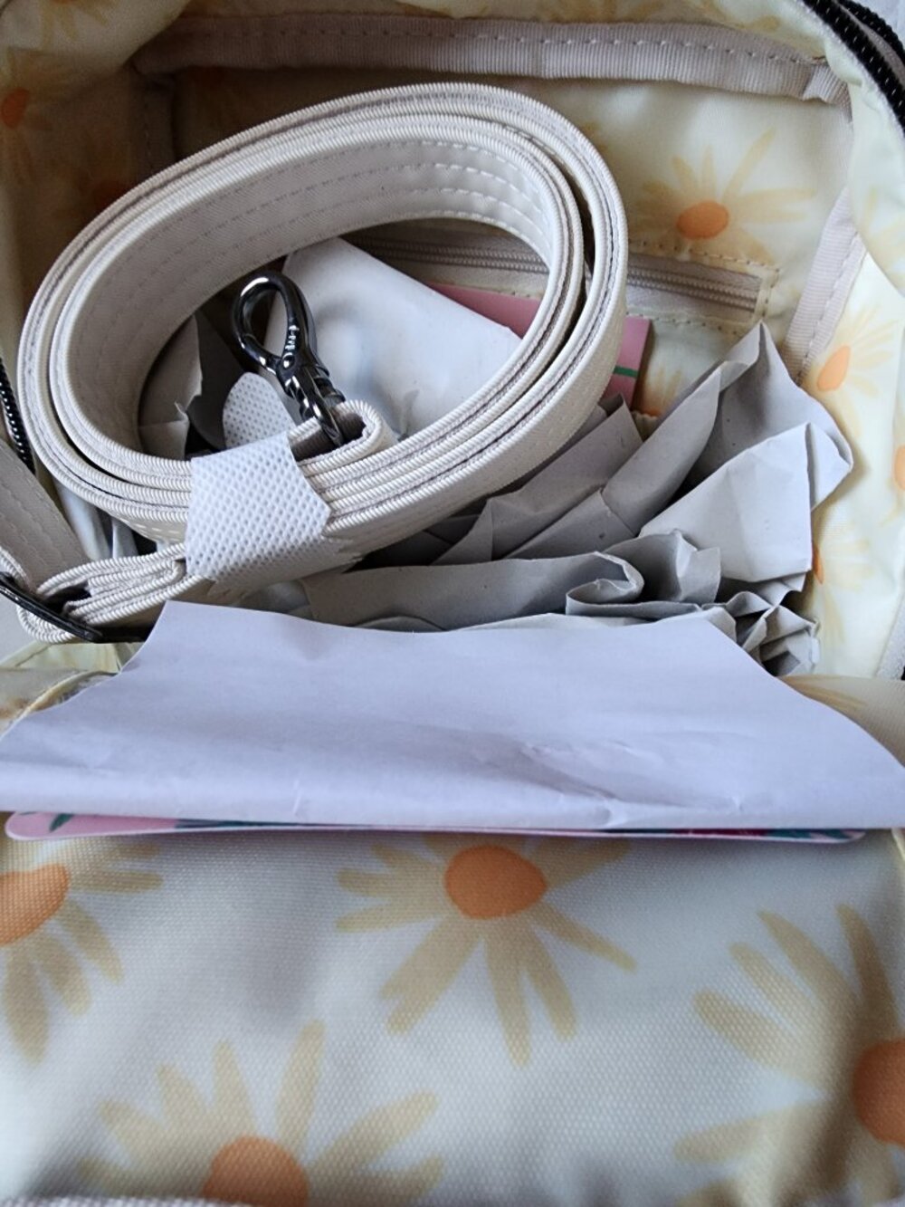 LUG Bumble Satin Luxe VL Crossbody Bag - Macadamia - Picture 6 of 6